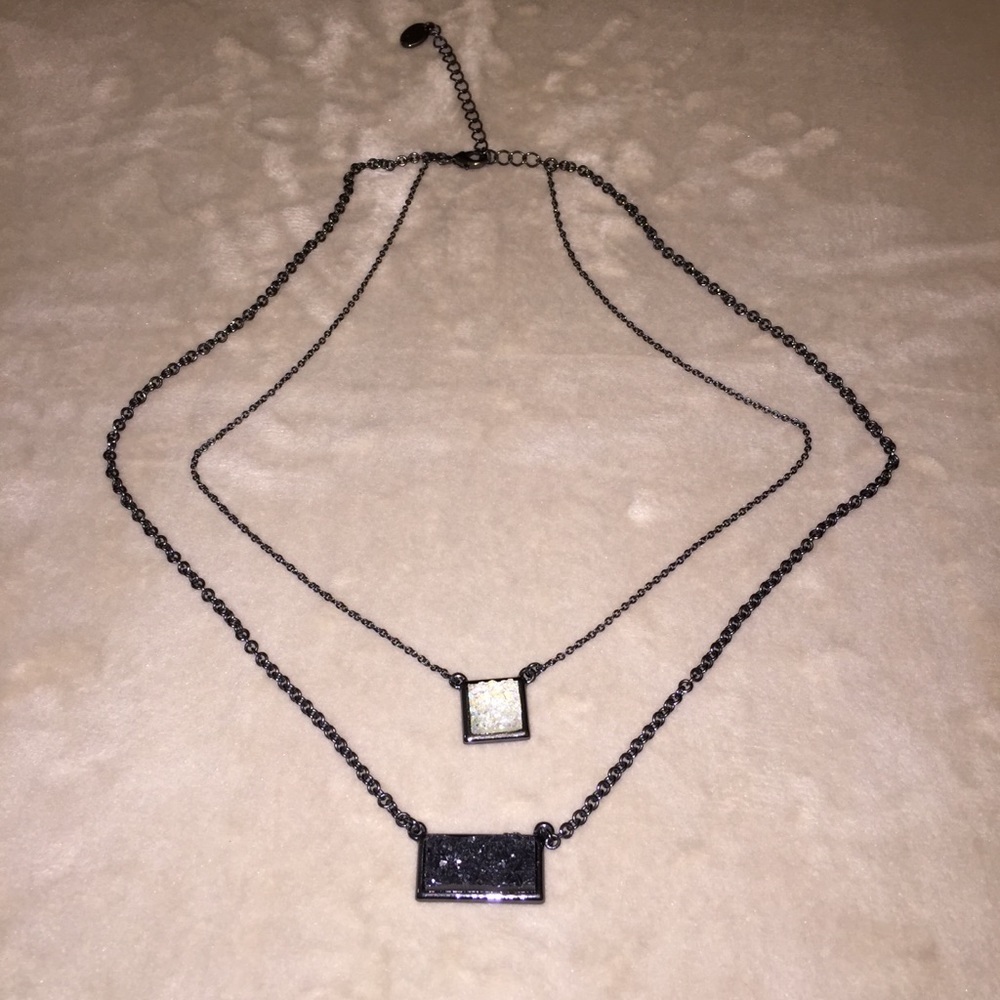 LIA SOPHIA DOUBLE DRUZY NECKLACE